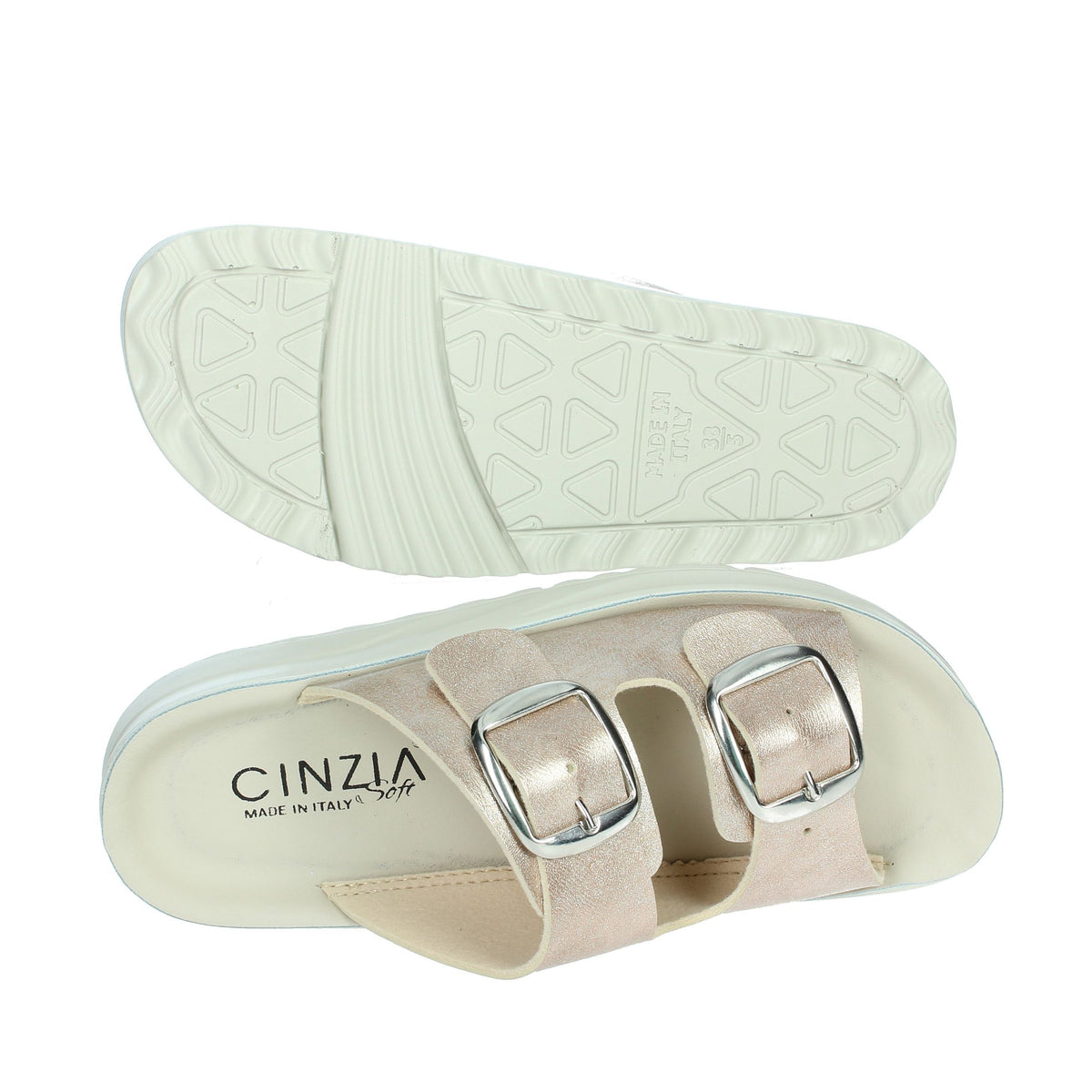 CINZIA SOFT Donna Ciabatte basse GF215 Platino