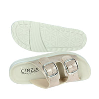 CINZIA SOFT Donna Ciabatte basse GF215 Platino