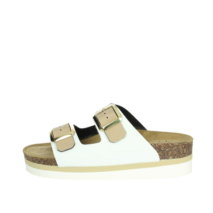 Valleverde Donna Ciabatte basse VG4800Q Bianco/Beige
