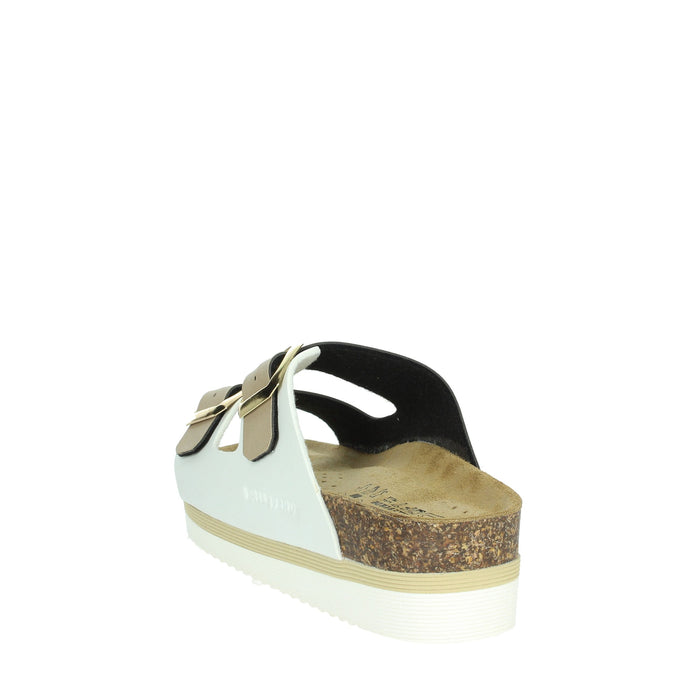 Valleverde Donna Ciabatte basse VG4800Q Bianco/Beige