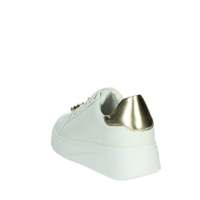 Valleverde Donna Sneakers bassa 35103 Bianco/Oro