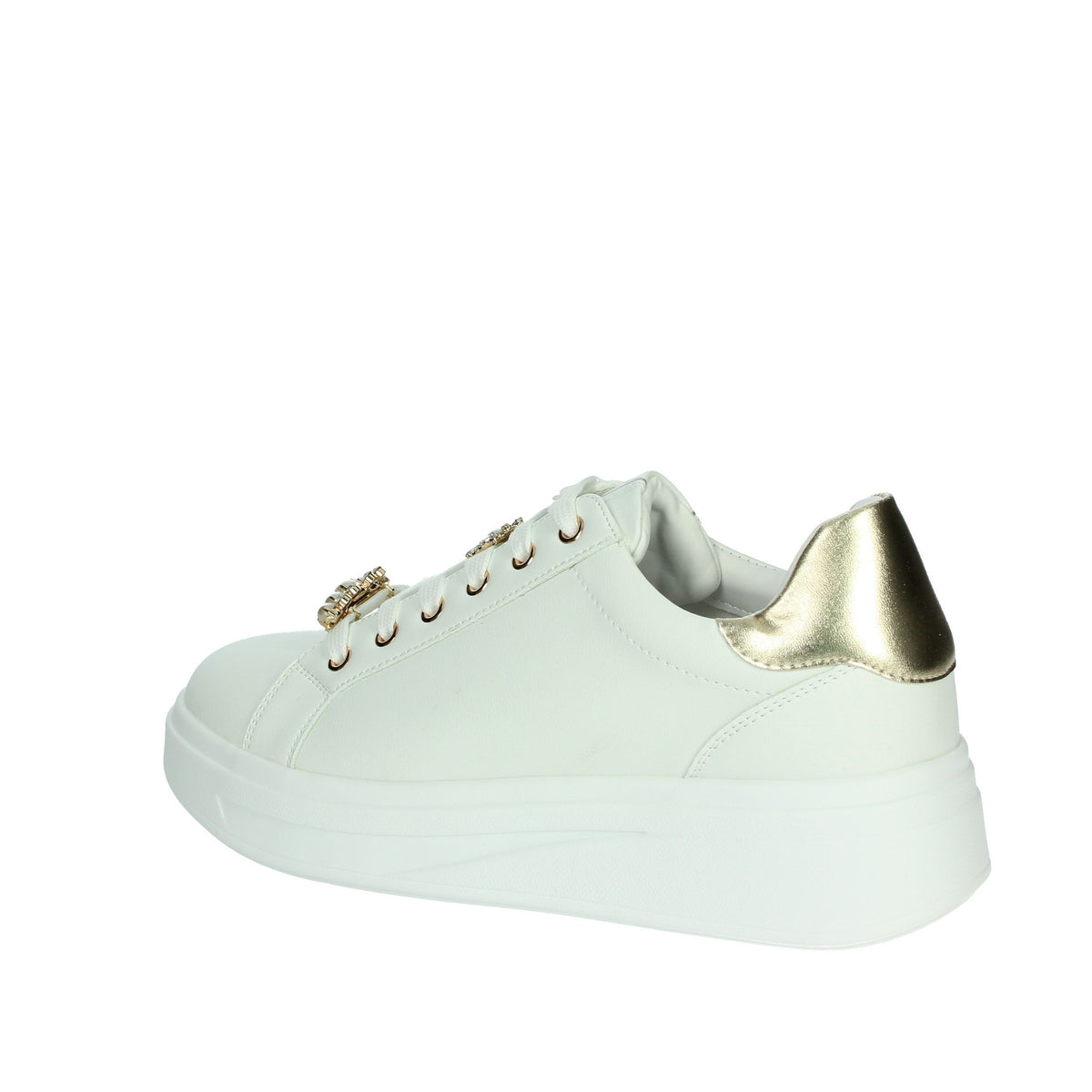 Valleverde Donna Sneakers bassa 35103 Bianco/Oro
