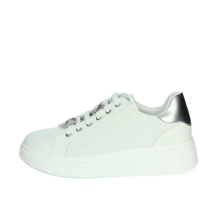 Valleverde Donna Sneakers bassa 35102 Bianco/Argento