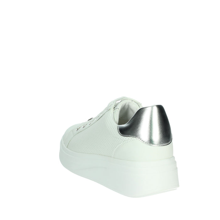 Valleverde Donna Sneakers bassa 35102 Bianco/Argento
