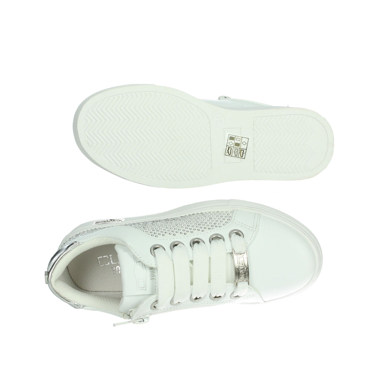 Cult Bambine e ragazze Sneakers bassa T-161 Bianco