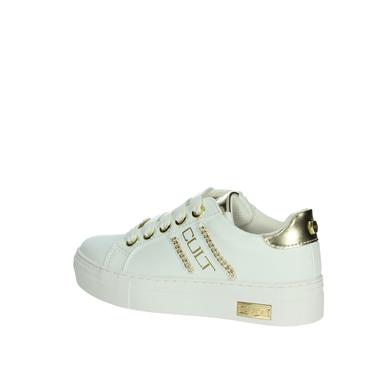 Cult Bambine e ragazze Sneakers bassa T-162 Bianco/Oro