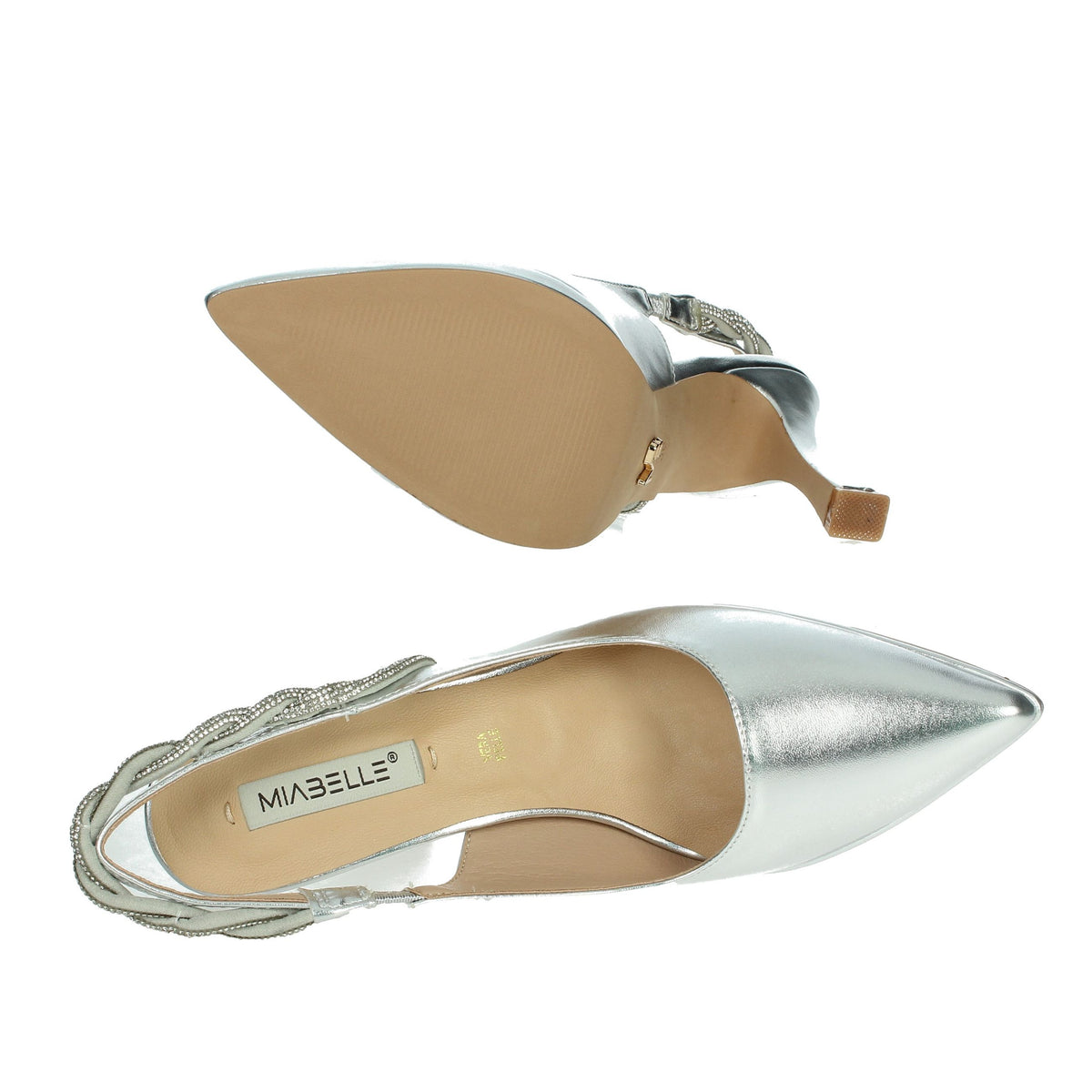 MIABELLE Donna Slingback MB67 Argento