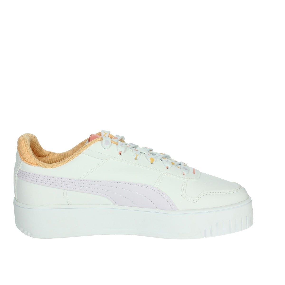 Puma Bambine e ragazze Sneakers bassa 400884 Bianco/Arancione