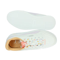 Puma Bambine e ragazze Sneakers bassa 400884 Bianco/Arancione