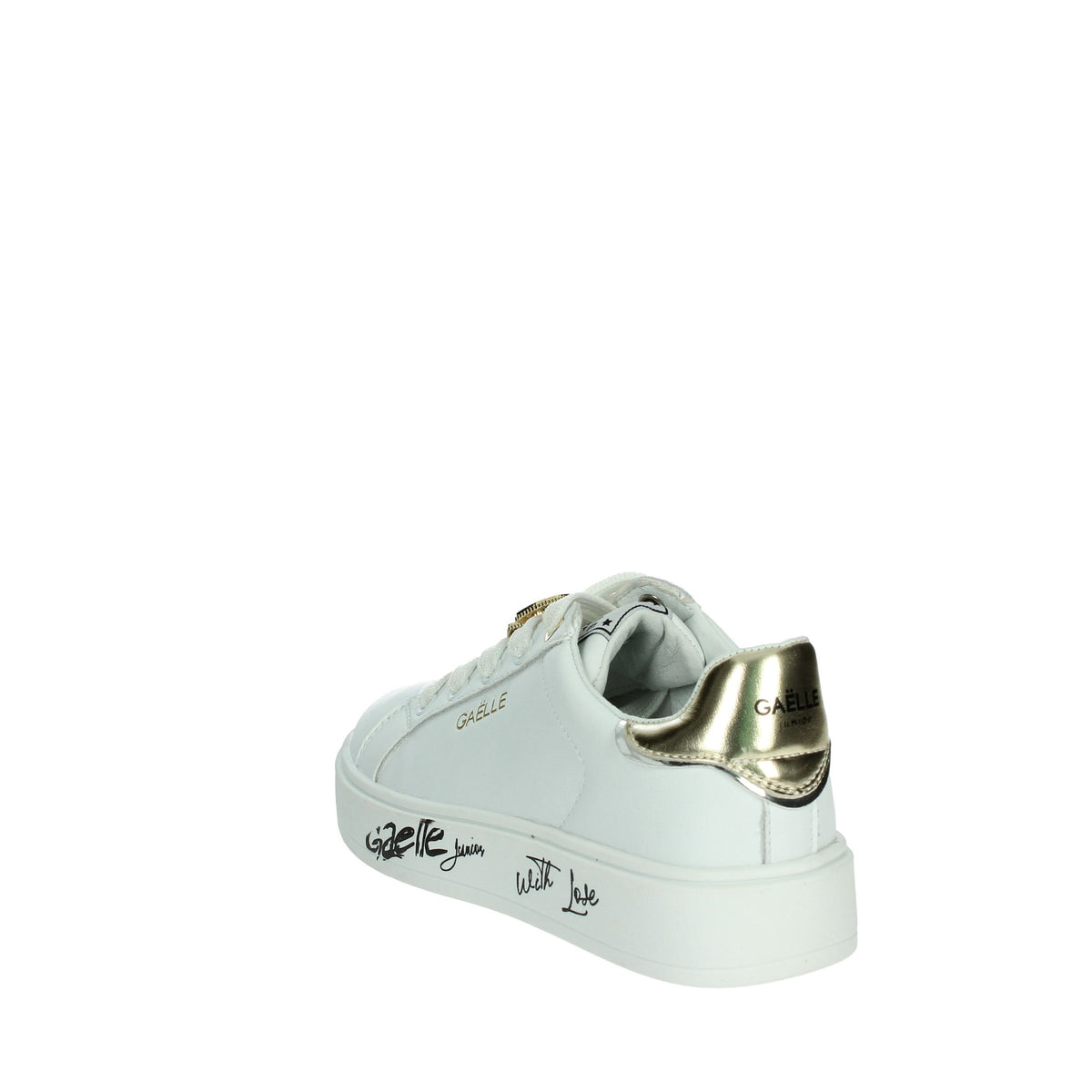 GAELLE PARIS Bambine e ragazze Sneakers bassa GS0037L Bianco/Oro