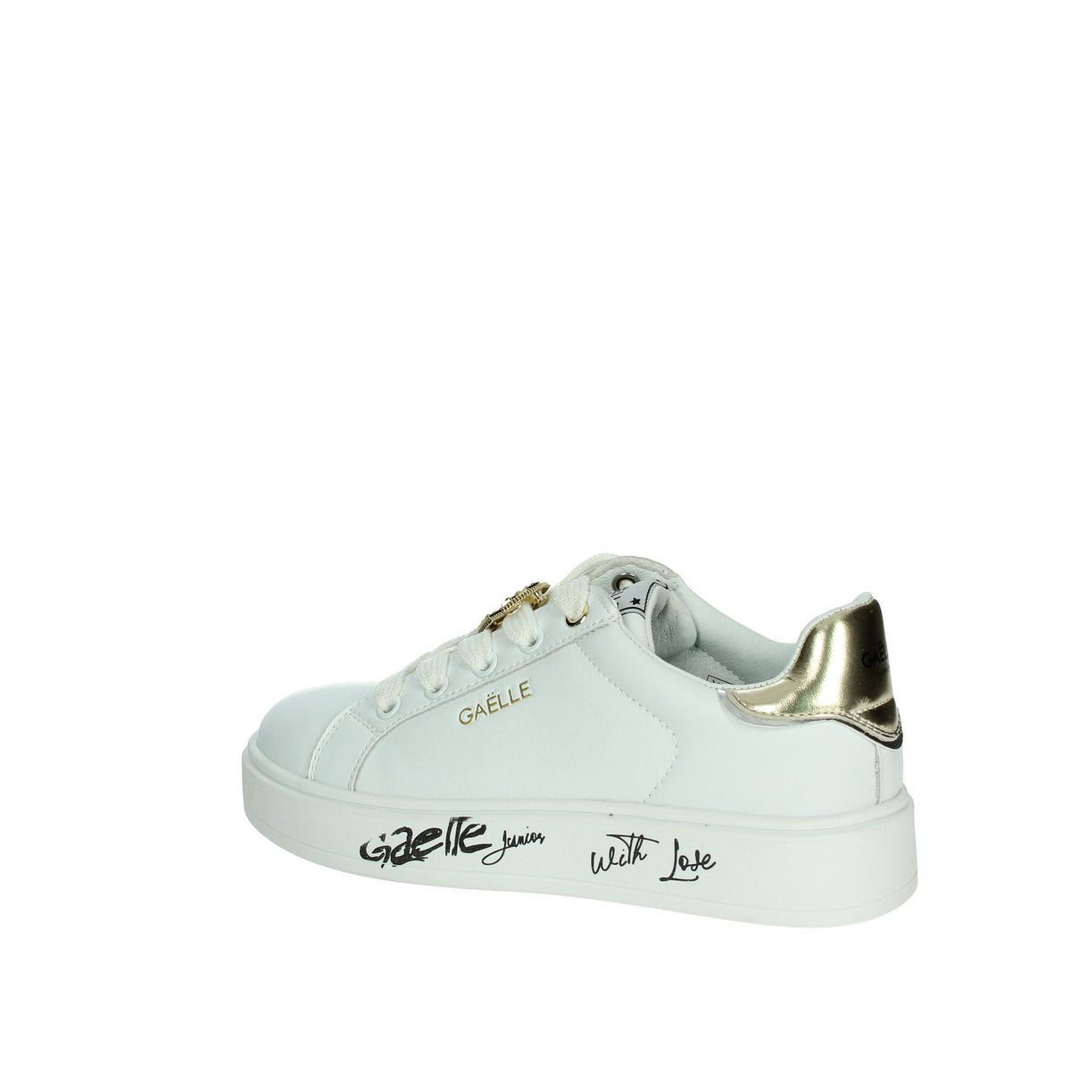 GAELLE PARIS Bambine e ragazze Sneakers bassa GS0037L Bianco/Oro