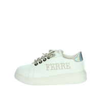 FERRE' Bambine e ragazze Sneakers bassa FB-070 Bianco/Argento