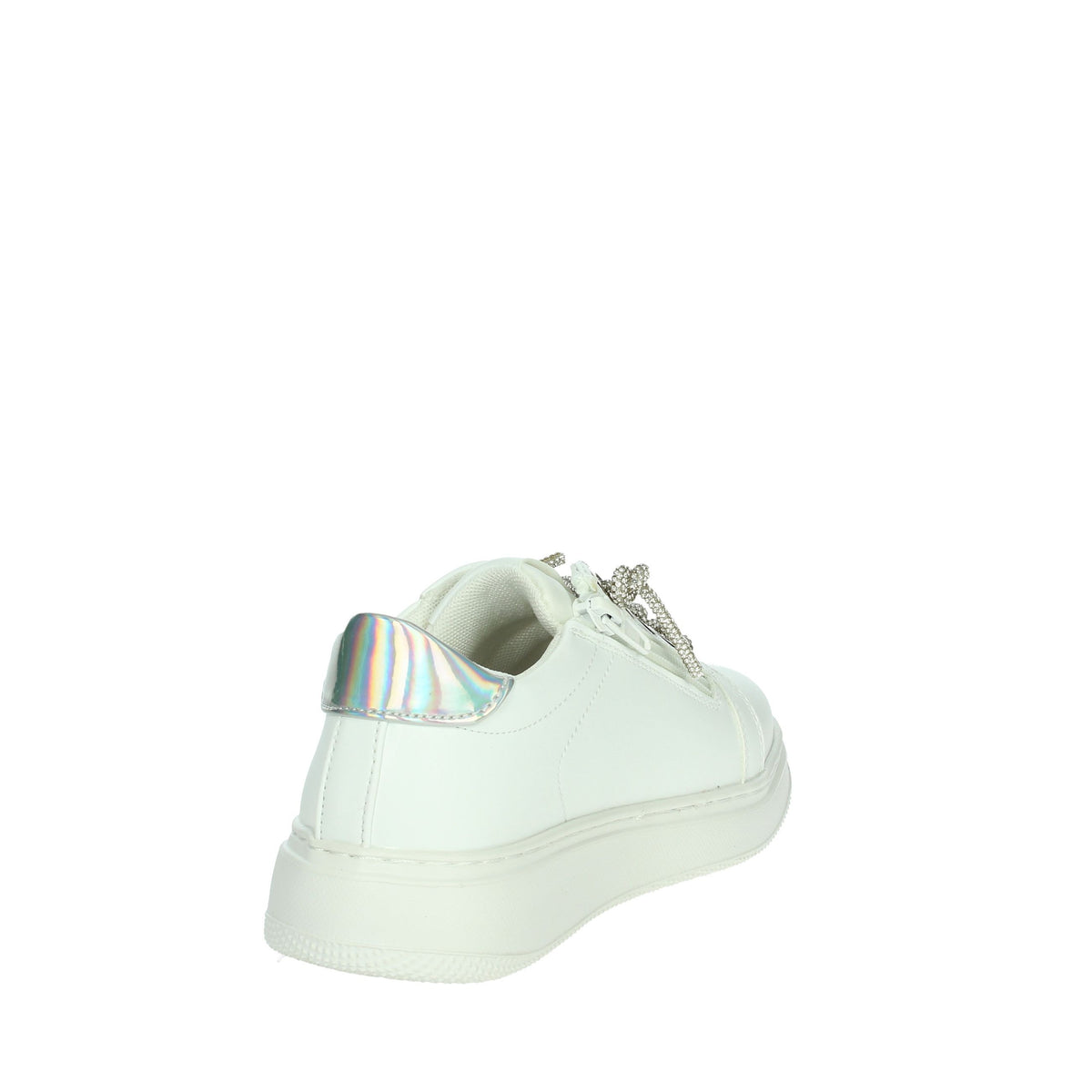FERRE' Bambine e ragazze Sneakers bassa FB-070 Bianco/Argento