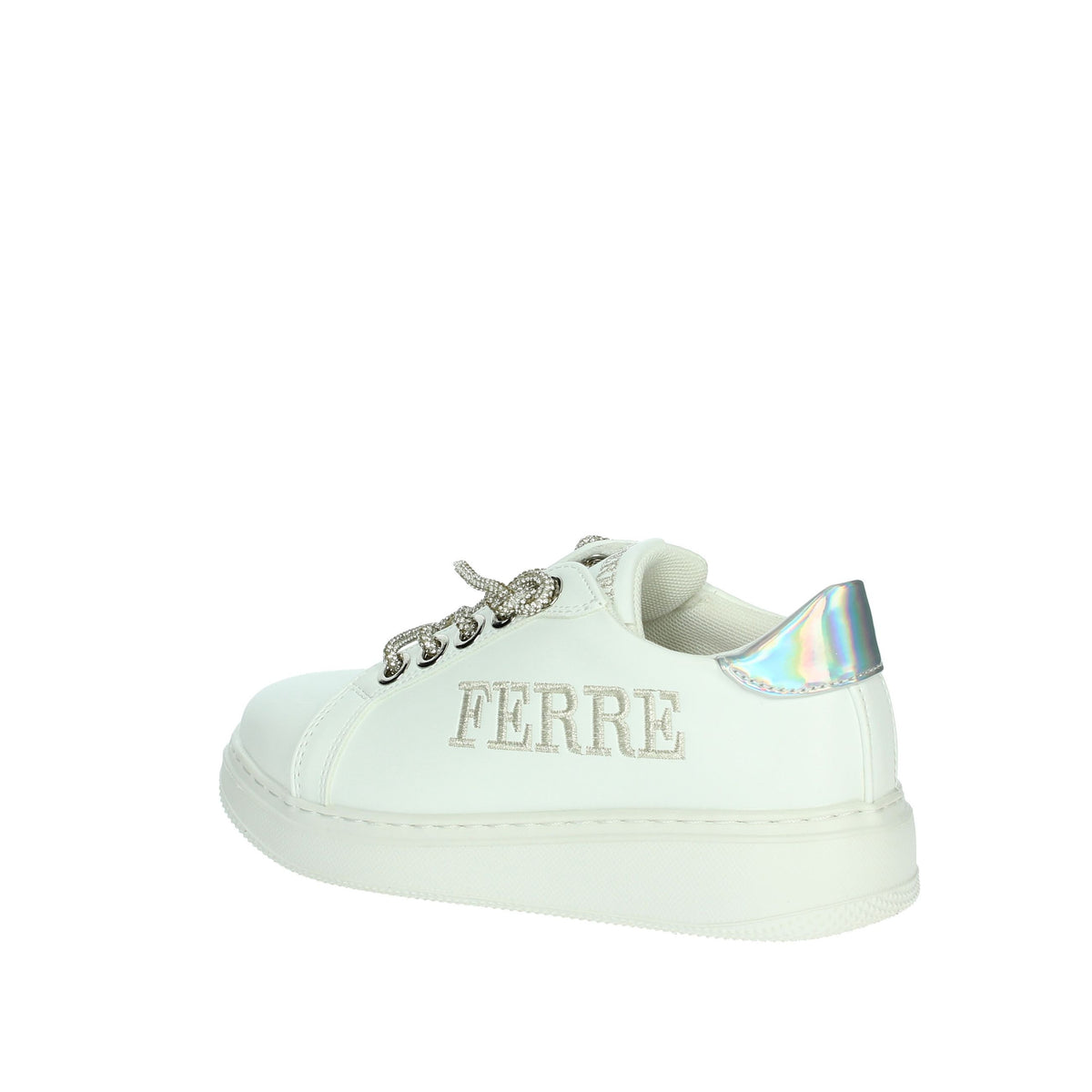 FERRE' Bambine e ragazze Sneakers bassa FB-070 Bianco/Argento
