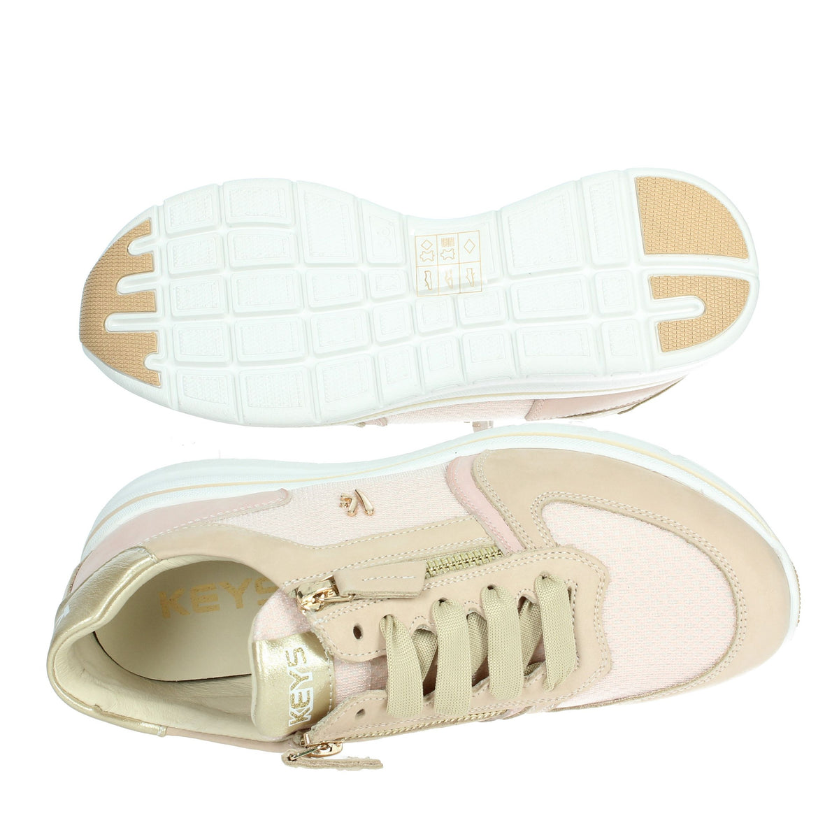 KEYS Donna Sneakers bassa K-10600 Cipria