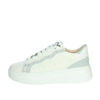 KEYS Donna Sneakers bassa K-10523 Bianco/Celeste