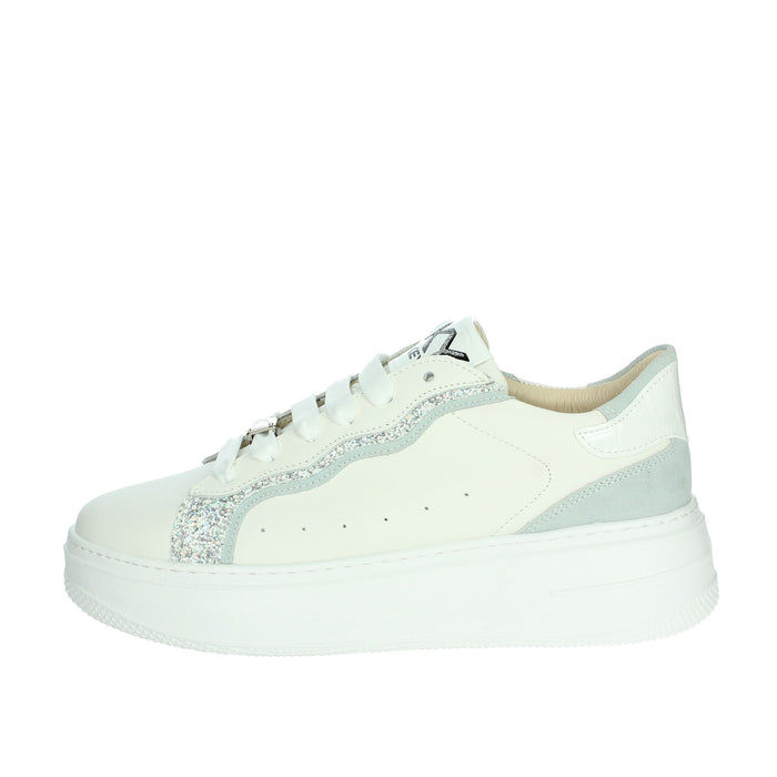 KEYS Donna Sneakers bassa K-10523 Bianco/Celeste