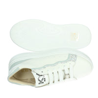 KEYS Donna Sneakers bassa K-10523 Bianco/Celeste