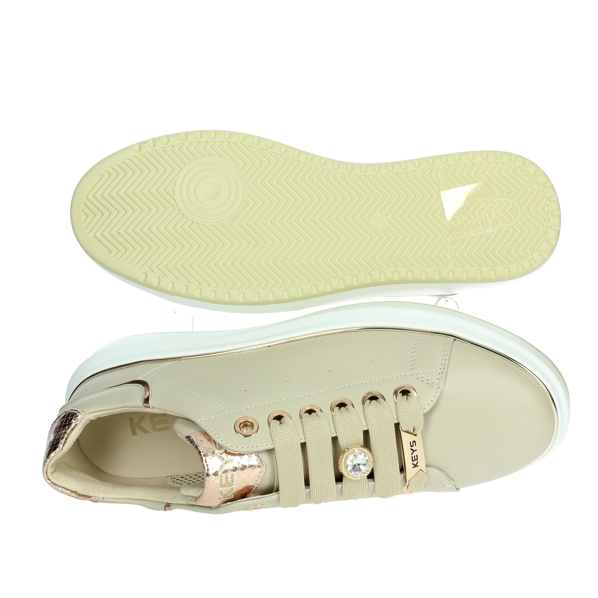 KEYS Donna Sneakers bassa K-10503 Beige