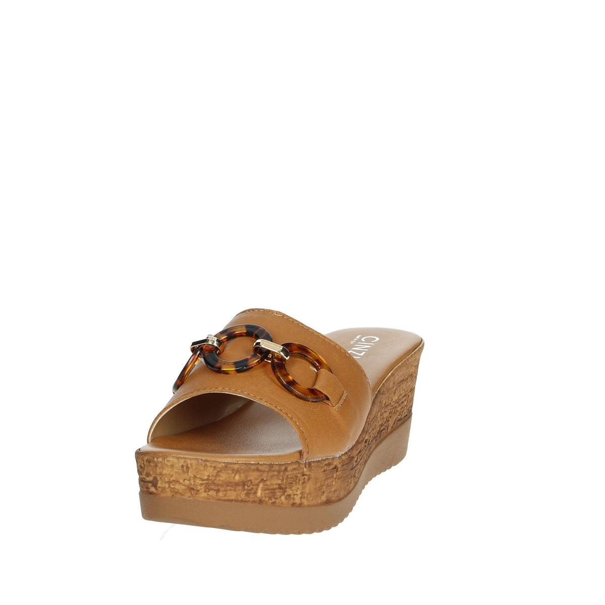 CINZIA SOFT Donna Ciabatte con zeppa IAF53457 Cuoio