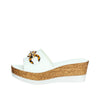 Cinzia Soft Donna Ciabatta con zeppa IAF53457 Bianco