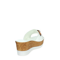 CINZIA SOFT Donna Ciabatte con zeppa IAF53457 Bianco