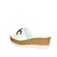 CINZIA SOFT Donna Ciabatte con zeppa IAF53457 Bianco