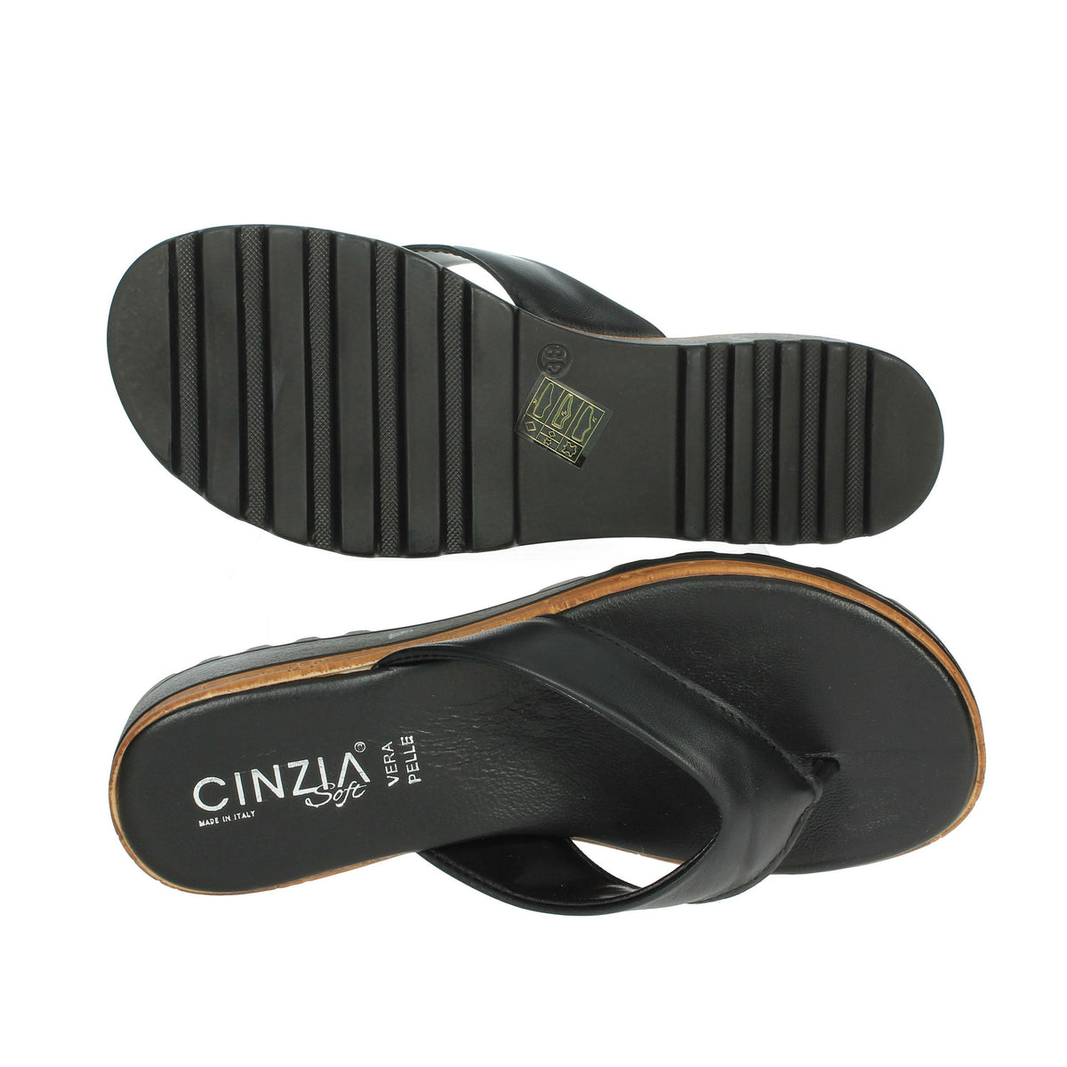 CINZIA SOFT Donna Infradito IAF2664-811 Nero