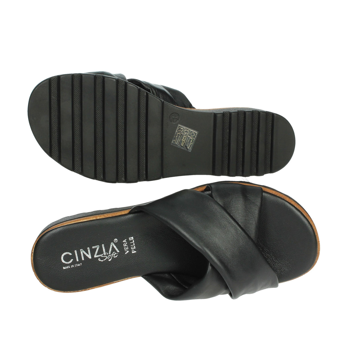 CINZIA SOFT Donna Ciabatte basse IAF22974 Nero
