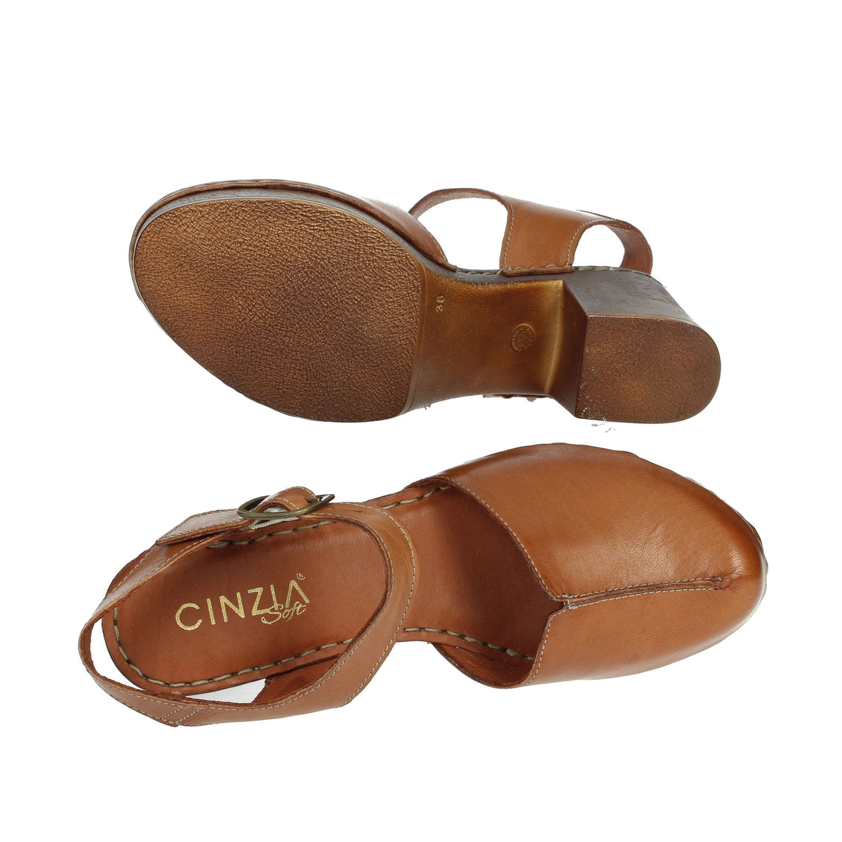 CINZIA SOFT Donna Sandali con tacco PQ1145971 Cuoio