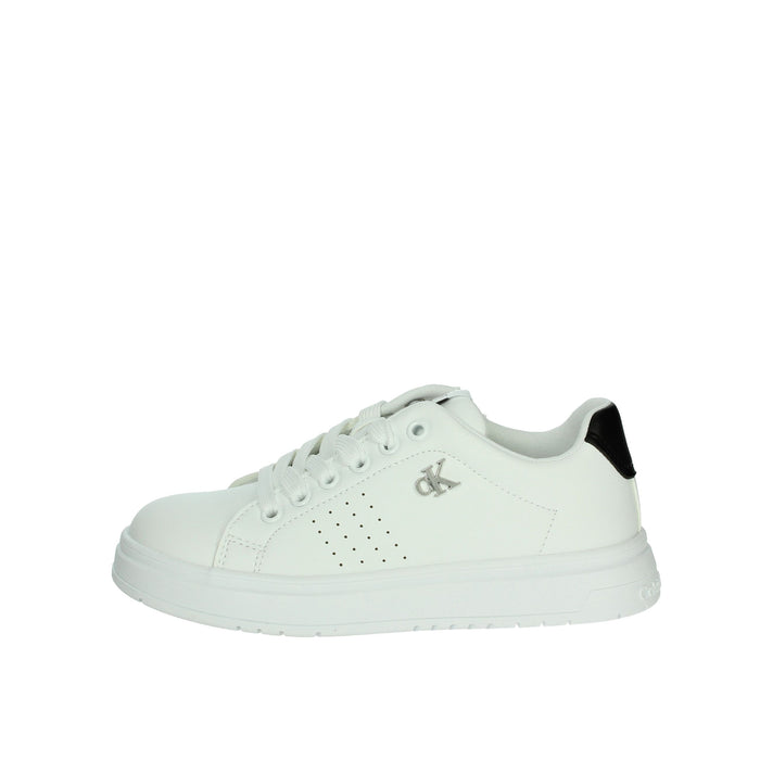 CALVIN KLEIN JEANS Bambini e ragazzi Sneakers bassa V3X9-82085-1355 Bianco/Nero