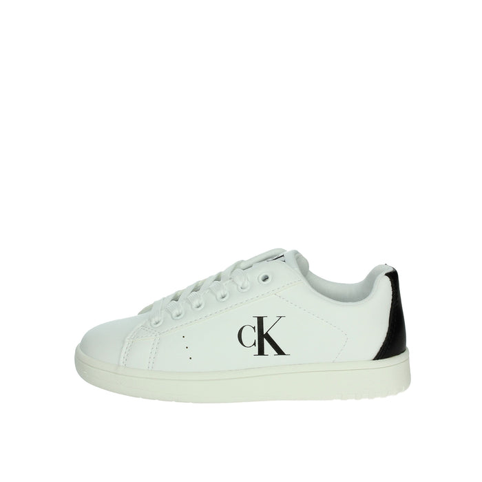 CALVIN KLEIN JEANS Bambini e ragazzi Sneakers bassa V3X9-82082-1355 Bianco/Nero