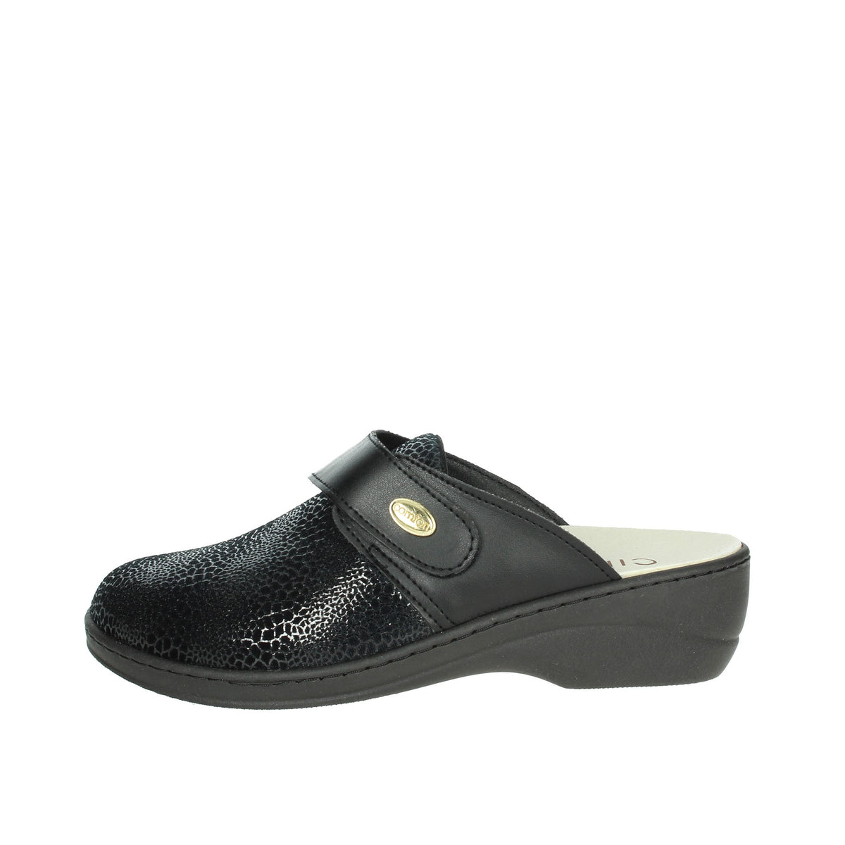 CINZIA SOFT Donna Ciabatta invernale NE255 Nero