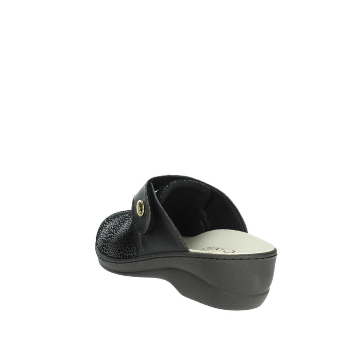 CINZIA SOFT Donna Ciabatta invernale NE255 Nero
