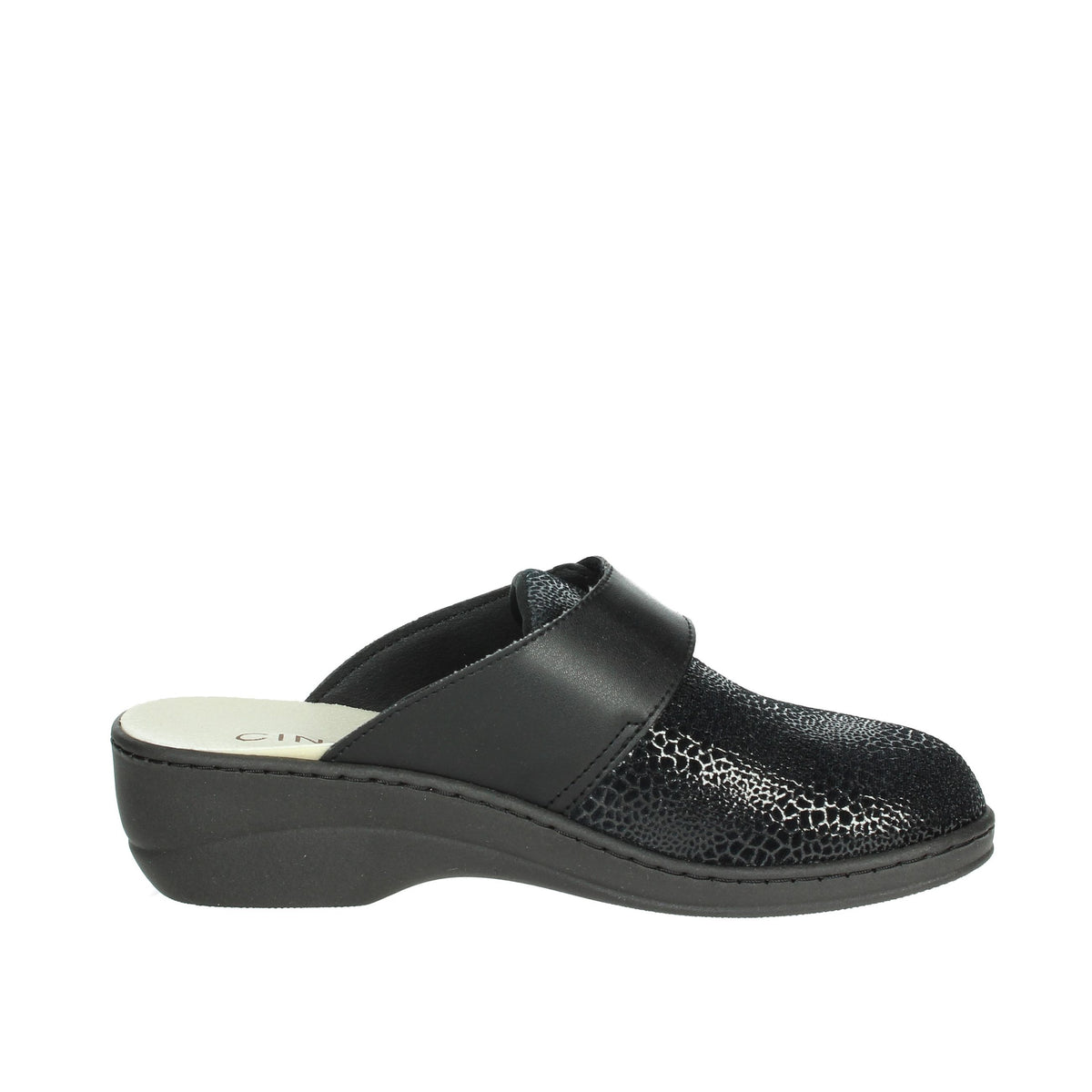 CINZIA SOFT Donna Ciabatta invernale NE255 Nero