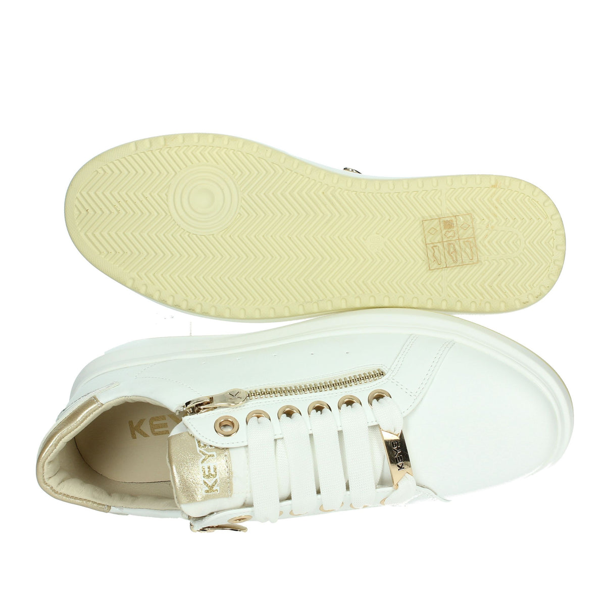 KEYS Donna Sneakers bassa K-10502 Bianco