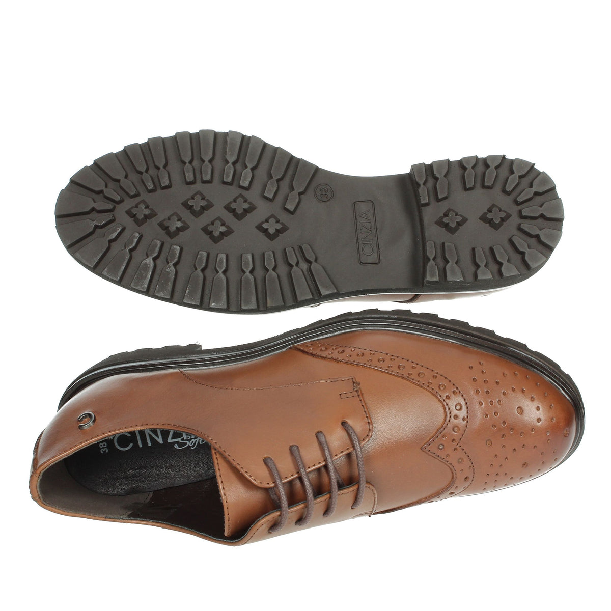 CINZIA SOFT Donna Francesina IV4420698 Marrone