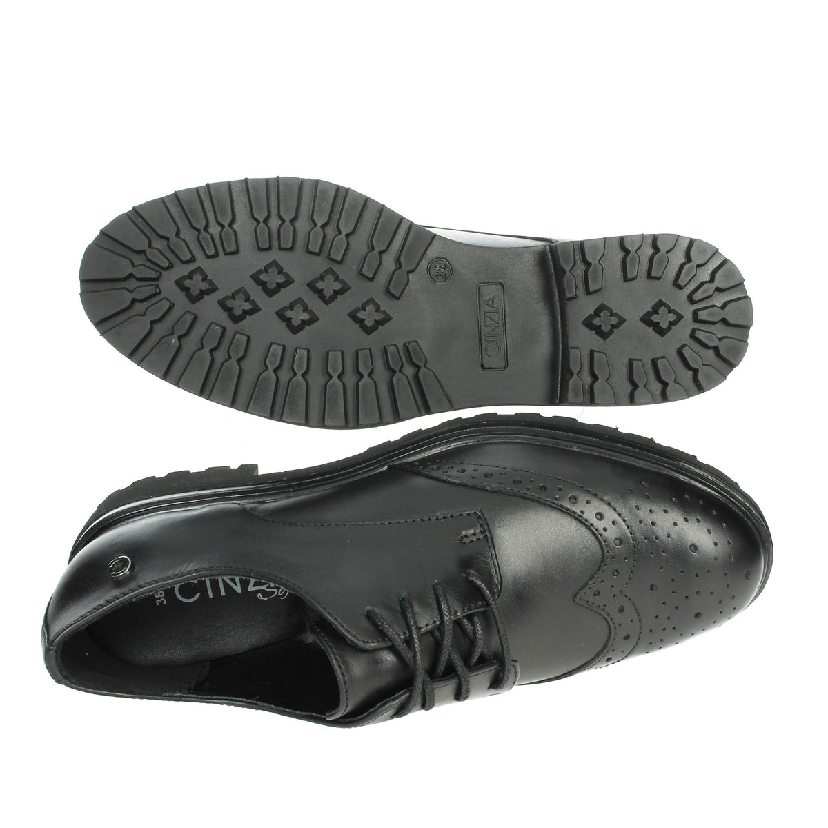 CINZIA SOFT Donna Francesina IV4420698 Nero