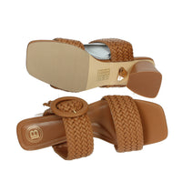 LAURA BIAGIOTTI Donna Ciabatte con tacco 9038 Cuoio