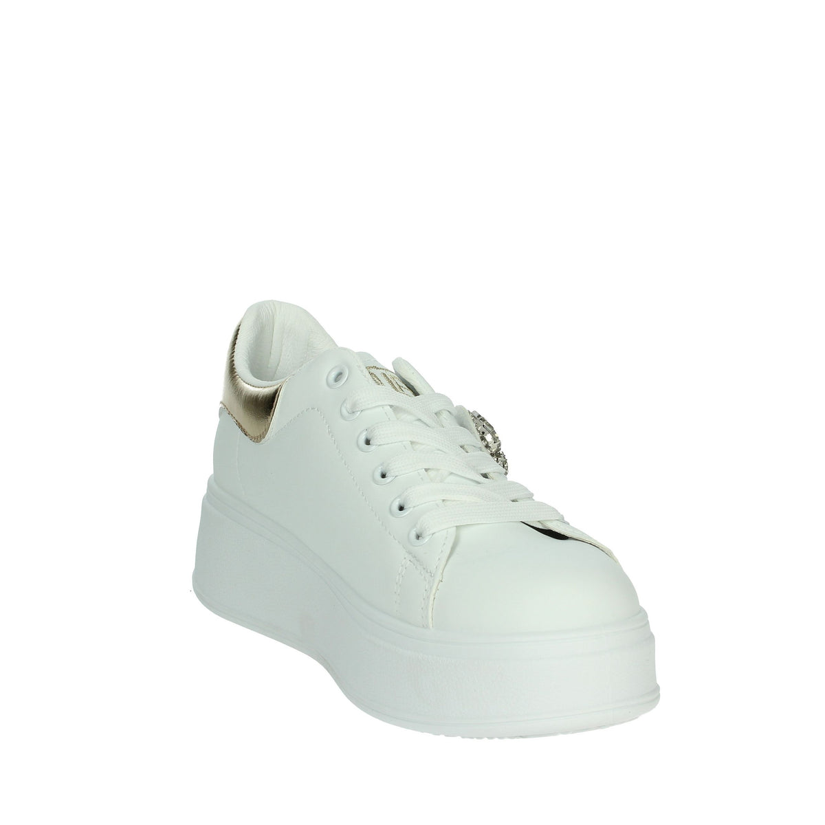 LAURA BIAGIOTTI Donna Sneakers bassa 8925 Bianco/Oro