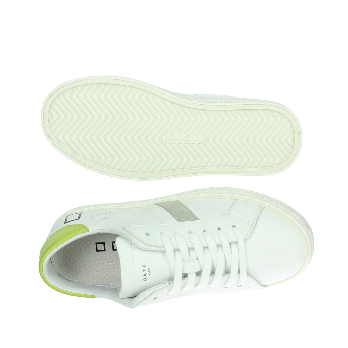D.A.T.E. Bambine e ragazze Sneakers bassa J381-HL-VC-IA2 Bianco/Verde