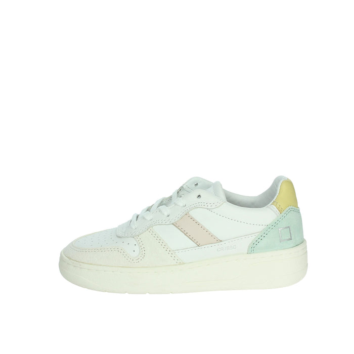 D.A.T.E. Bambine e ragazze Sneakers bassa J401-C2-BA-HY2 Bianco/Giallo