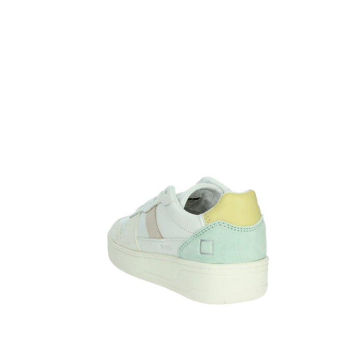 D.A.T.E. Bambine e ragazze Sneakers bassa J401-C2-BA-HY2 Bianco/Giallo