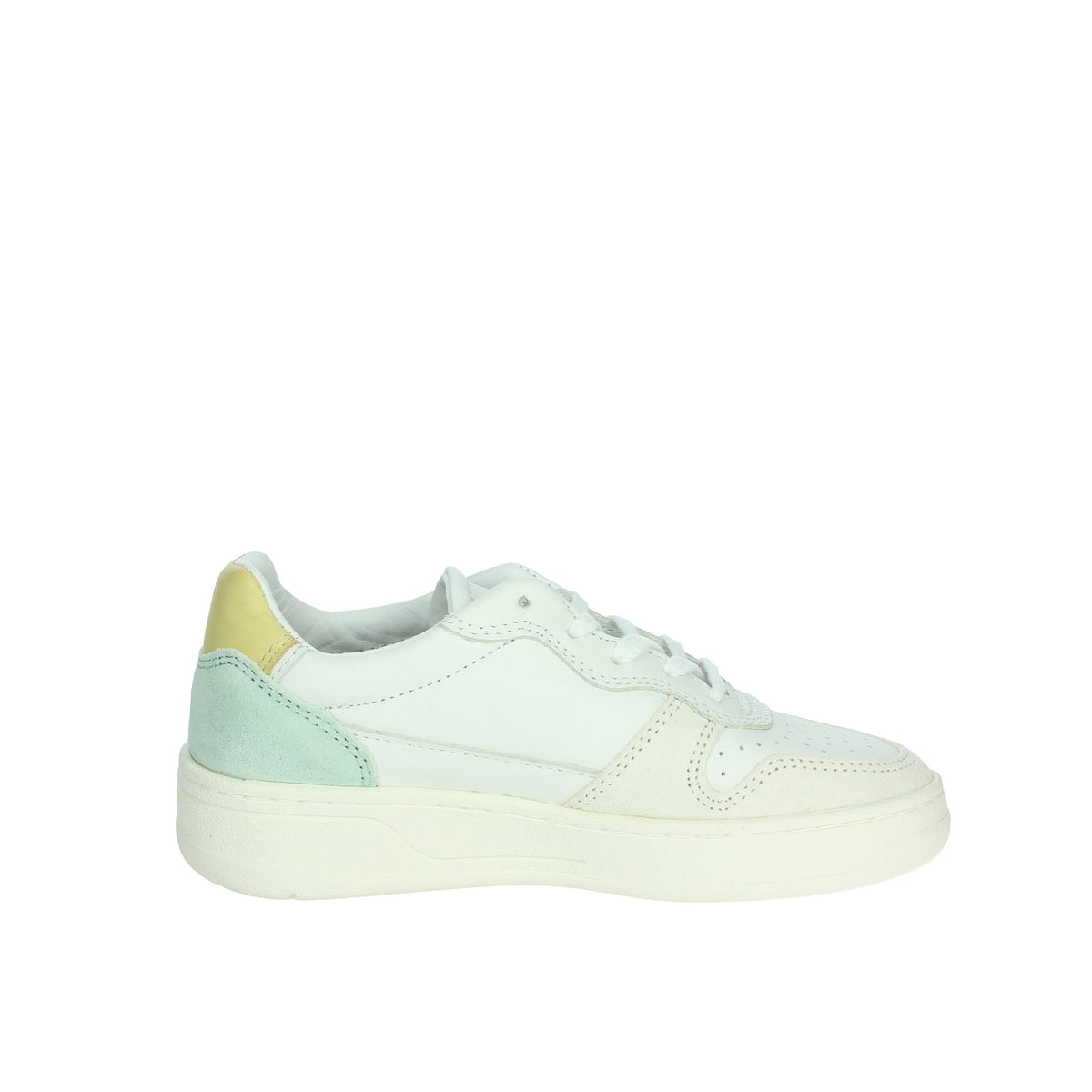 D.A.T.E. Bambine e ragazze Sneakers bassa J401-C2-BA-HY2 Bianco/Giallo