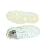 D.A.T.E. Bambine e ragazze Sneakers bassa J401-C2-BA-HY2 Bianco/Giallo