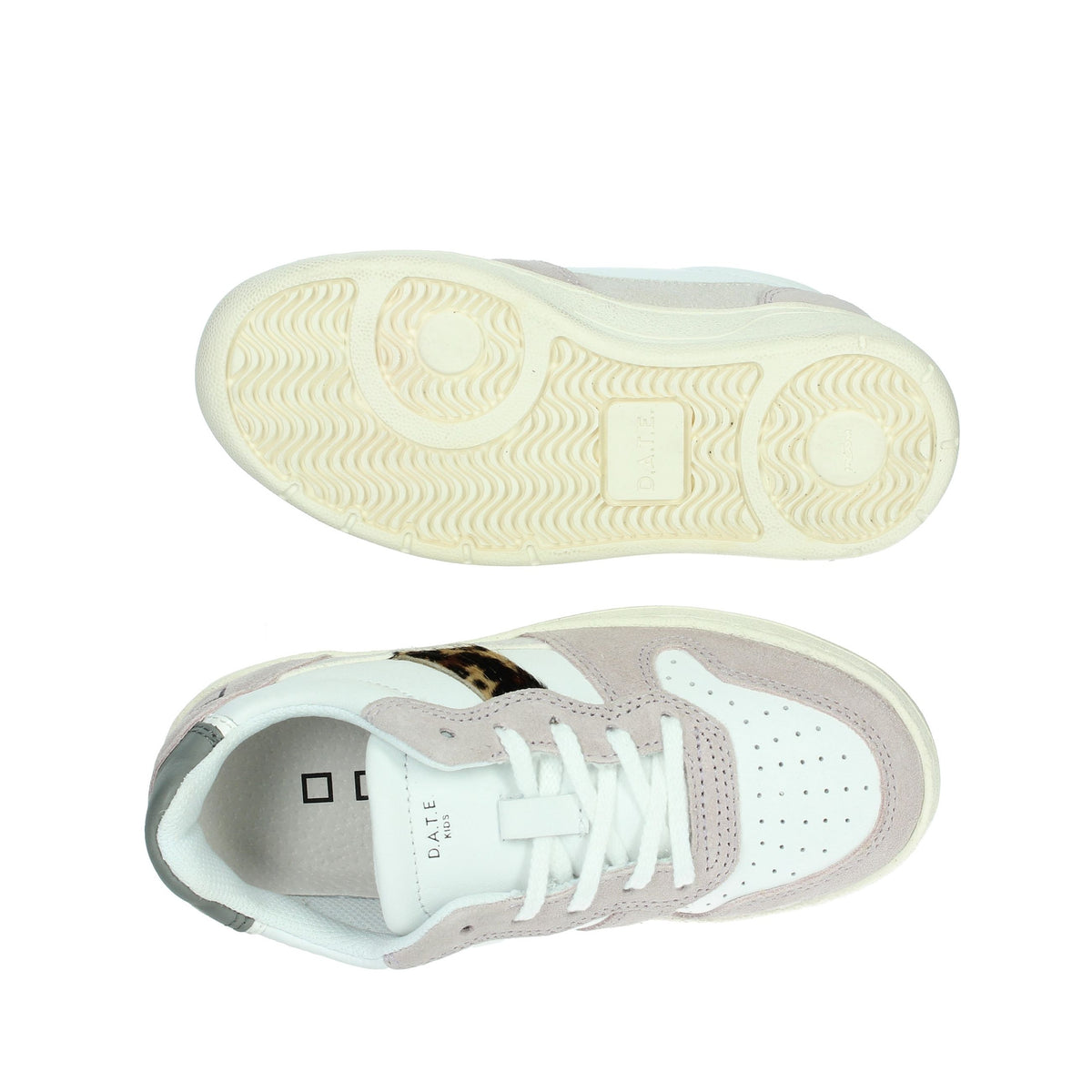 D.A.T.E. Bambine e ragazze Sneakers bassa J391-C2-VC-WP2 Bianco/Rosa