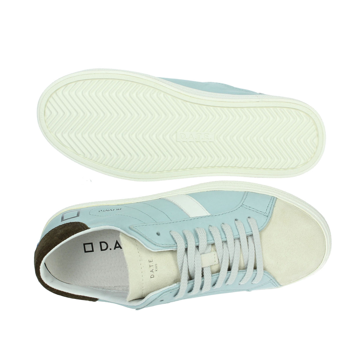 D.A.T.E. Bambine e ragazze Sneakers bassa J381-HL-VC-SK3 Celeste