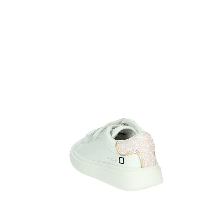 D.A.T.E. Bambine e ragazze Sneakers bassa J381-SF-GL-WP1 Bianco/Rosa