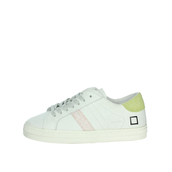 D.A.T.E. Bambine e ragazze Sneakers bassa J381-HL-VC-HY2 Bianco/Giallo