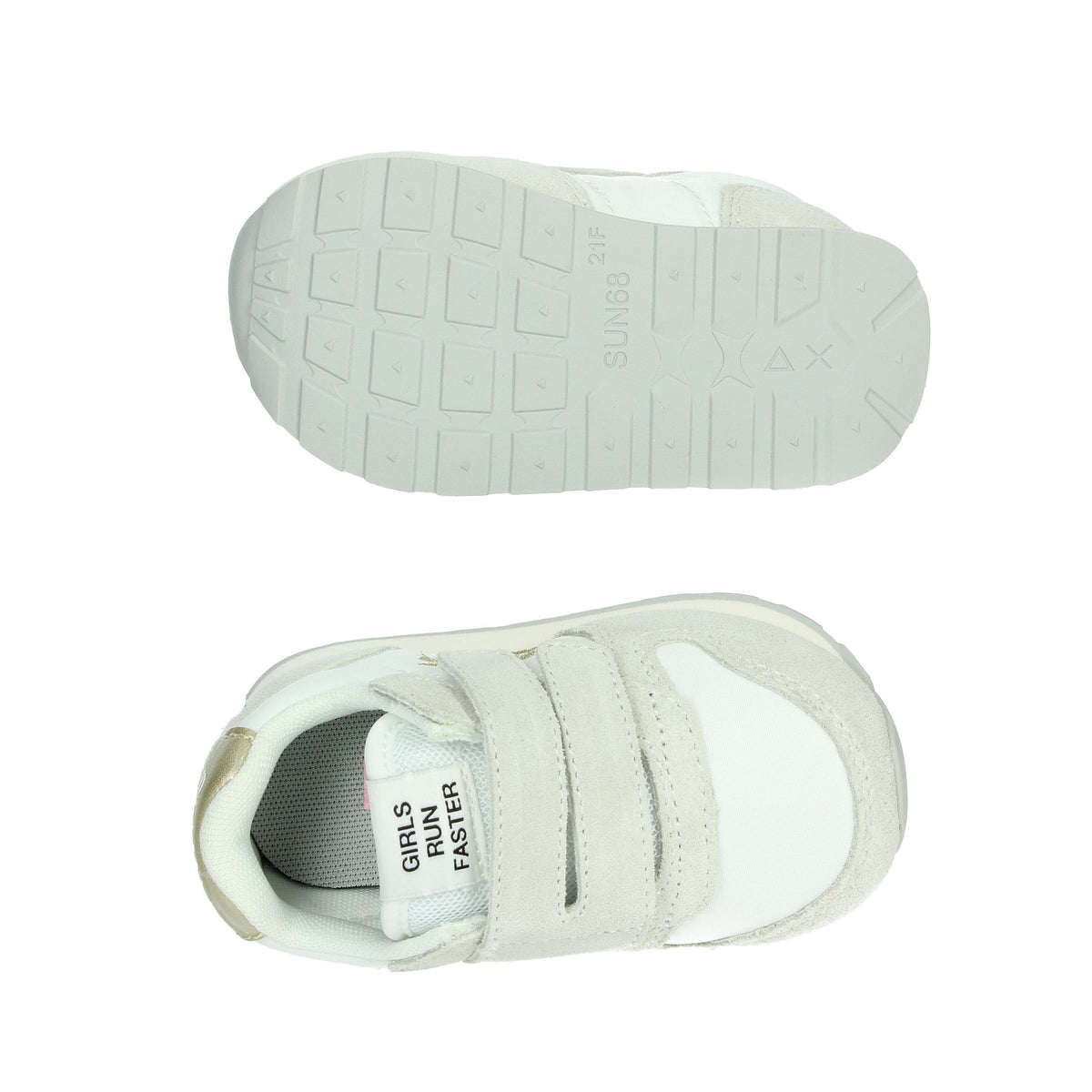SUN68 Bambine e ragazze Sneakers bassa Z35402F Bianco/Oro